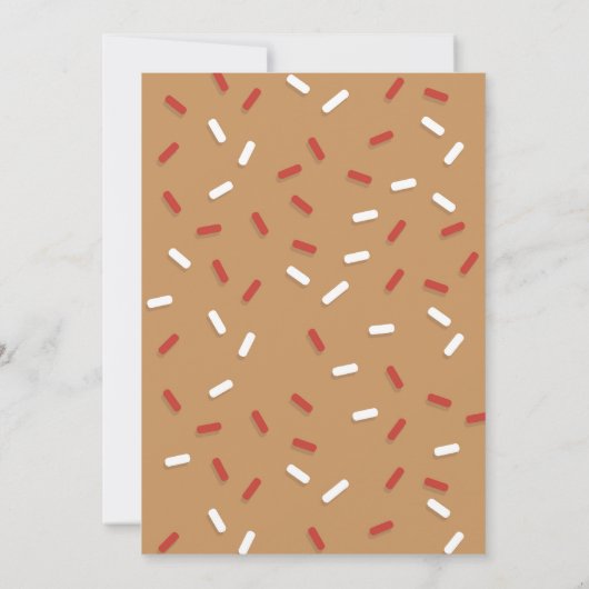 Gingerbread "Oh Snap!" Holiday Cookie Swap 招待状 (裏面)