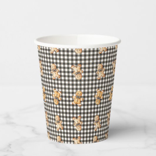 Gingerbread Parade On Gingham! 紙コップ (左)