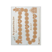 Gingerbread Potty Training Chart Notepad ノートパッド (回転)