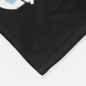 Gingerbread Ridding Dalmatian Reindeer Christmas B フリースブランケット (角)