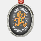 Gingerbread Running Team メタルオーナメント (左)