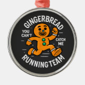 Gingerbread Running Team メタルオーナメント (正面)