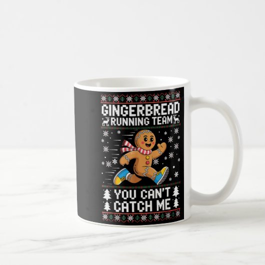 Gingerbread Running Team Christmas Run Runner Funn コーヒーマグカップ (右)