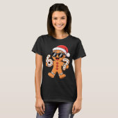 Gingerbread Santa With Sungles Holding 67 Cookies  Tシャツ (正面フル)