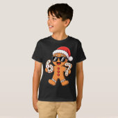 Gingerbread Santa With Sungles Holding 67 Cookies  Tシャツ (正面フル)