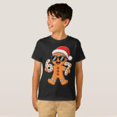Gingerbread Santa With Sungles Holding 67 Cookies  Tシャツ (正面フル)