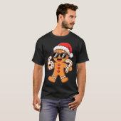 Gingerbread Santa With Sungles Holding 67 Cookies  Tシャツ (正面フル)