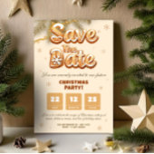 Gingerbread Save the Date Christmas Winter Party 招待状