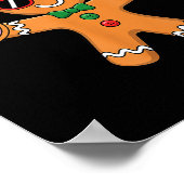 Gingerbread Six Seven 67 Ice Cream Drip Christmas  ポスター (角)