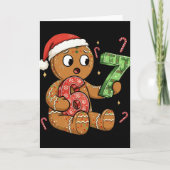 Gingerbread Six Seven 67 Meme 6 7 Funny Christmas  カード (正面)