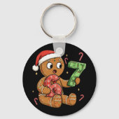 Gingerbread Six Seven 67 Meme 6 7 Funny Christmas  キーホルダー (正面)