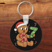Gingerbread Six Seven 67 Meme 6 7 Funny Christmas  キーホルダー (正面)
