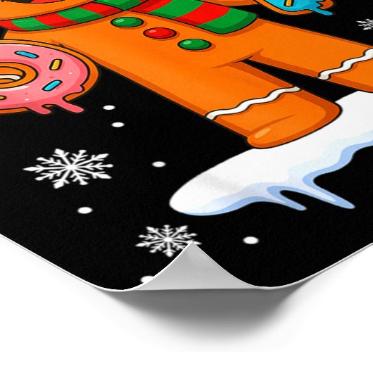 Gingerbread Six Seven 67 Meme 6 7 Funny Christmas  ポスター (角)