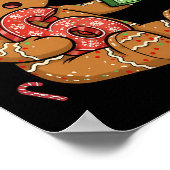 Gingerbread Six Seven 67 Meme 6 7 Funny Christmas  ポスター (角)