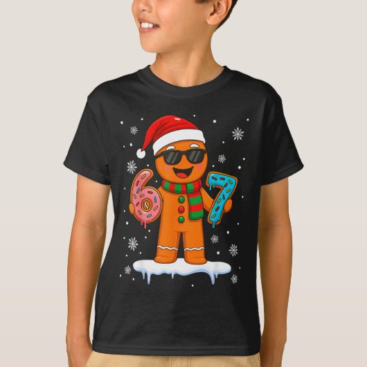 Gingerbread Six Seven 67 Meme 6 7 Funny Christmas  Tシャツ (正面)