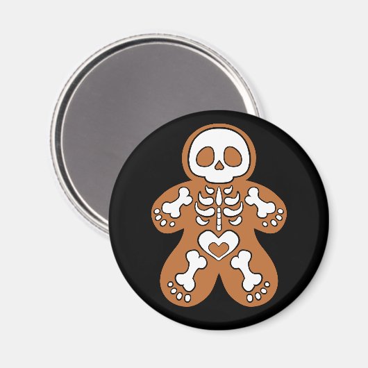 Gingerbread Skeleton Man マグネット (正面/裏面)