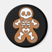 Gingerbread Skeleton Man マグネット (正面)
