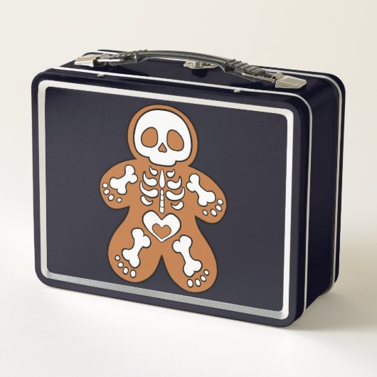 Gingerbread Skeleton Man メタルランチボックス (裏面)