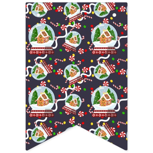 Gingerbread Snow Globes バンティングフラッグ (第2の旗)