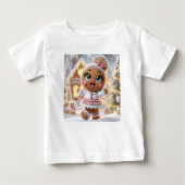 Gingerbread Snowflake Sparkle ベビーTシャツ (正面)