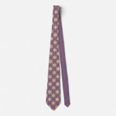 Gingerbread Stars Spiced Plum Neck Tie ネクタイ (正面)