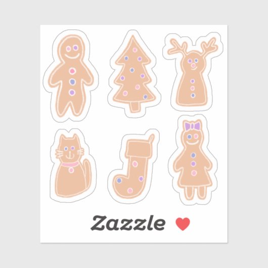 Gingerbread Stickers シール (シート)