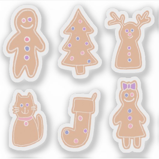 Gingerbread Stickers シール (正面)
