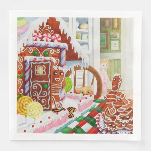 GINGERBREAD SURPRISE スタンダード ディナー 紙ナプキン (正面)