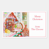 GINGERBREAD SURPRISE RECTANGLE封筒用シール 長方形シール (正面)