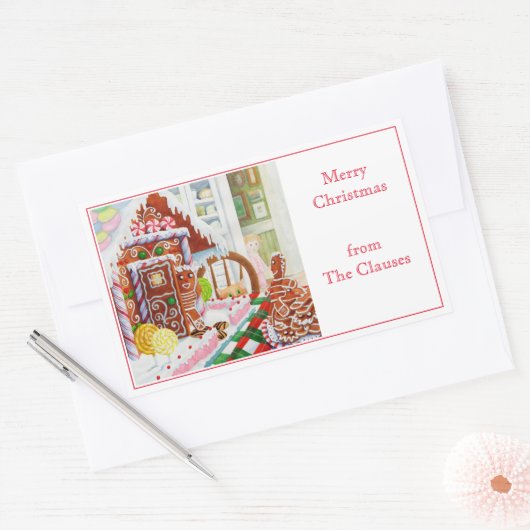 GINGERBREAD SURPRISE RECTANGLE封筒用シール 長方形シール (封筒)