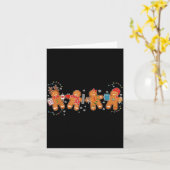 Gingerbread Teacher Holiday For Teacher Staff Chri カード (黄色い花)