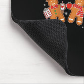 Gingerbread Teacher Holiday For Teacher Staff Chri マウスパッド (コーナー)