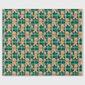 Gingerbread Tennis Grand Slam 🎾🎄 ラッピングペーパー (フラット)