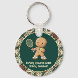 Gingerbread Tennis Grand Slam 🎾🎄custom text キーホルダー