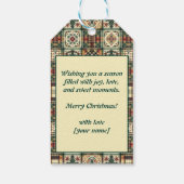 Gingerbread Tennis Grand Slam 🎾🎄custom text ギフトタグ (裏面)