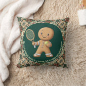 Gingerbread Tennis Grand Slam 🎾🎄custom text クッション (ブランケット)
