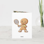 Gingerbread Tennis Grand Slam 🎾🎄custom text シーズンカード (裏面)