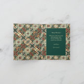 Gingerbread Tennis Grand Slam 🎾🎄custom text シーズンカード (内部)