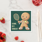 Gingerbread Tennis Grand Slam 🎾🎄custom text スタンダードカクテルナプキン (インサイチュ)