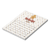 Gingerbread to doリスパーソナライズされたト ノートパッド (回転)