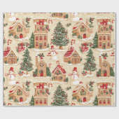 Gingerbread Village  ラッピングペーパー (フラット)