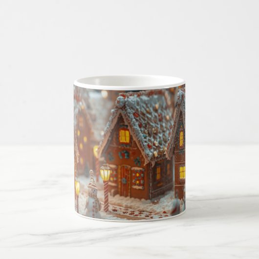 “Gingerbread Village Glow Mug” コーヒーマグカップ (中央)
