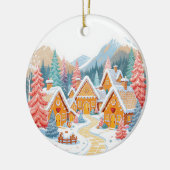 Gingerbread Village Ornament セラミックオーナメント (左)