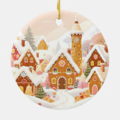 Gingerbread Village Ornament セラミックオーナメント (裏面)
