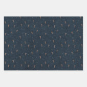 Gingerbread Village Pattern Wrapping Paper Set ラッピングペーパーシート (正面3)
