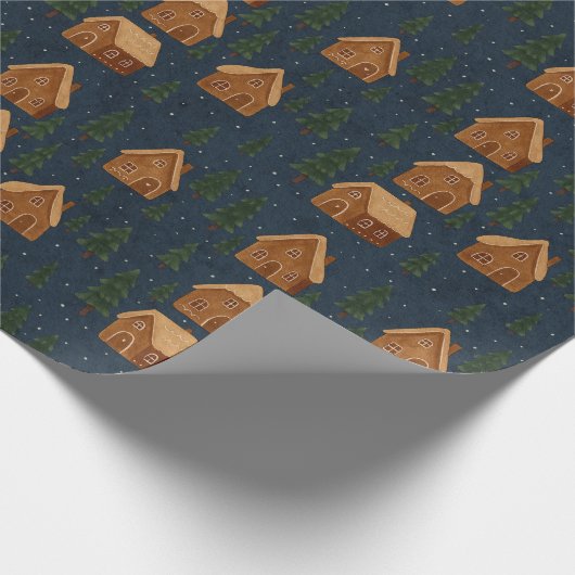 Gingerbread Village Wrapping Paper ラッピングペーパー (角)