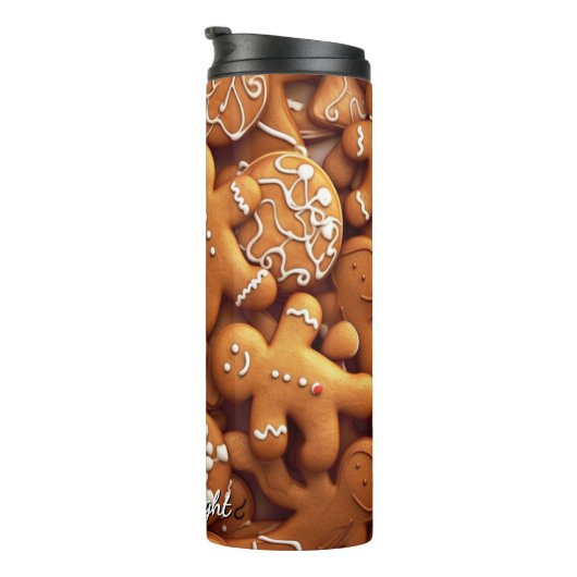 Gingerbread Warm Spiced Cookie Pattern タンブラー (回転右)