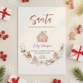 Gingerbread Winter Baby Shower 招待状