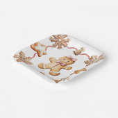 Gingerbread | Winter Christmas Plates ペーパープレート (傾斜あり)