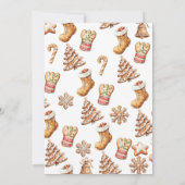 Gingerbread  | Winter Girl Baby Shower 招待状 (裏面)